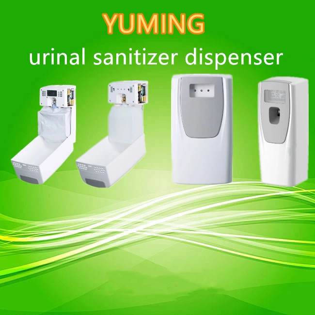 White/Black Big Capacity Programmable LED Urinal Sanitizer Dispenser for Toilet