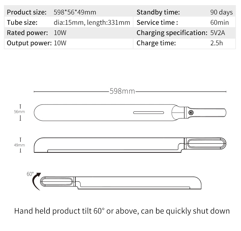 UV UVC Disinfection Wand Sanitizing UV Sterilization Stick