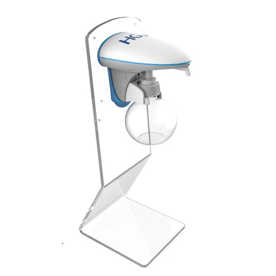 Dispensador de jabón automático de plástico Dispensador de jabón con soporte de mesa